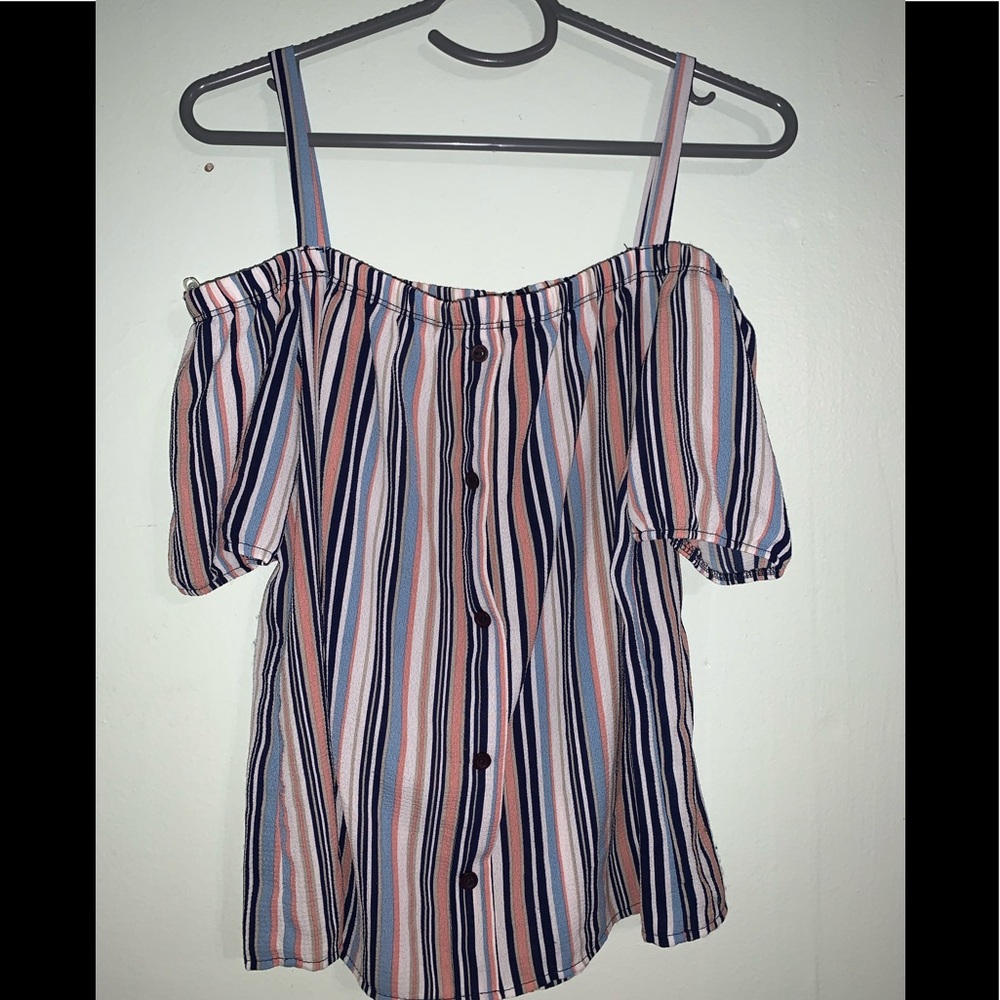 Off shoulder with straps